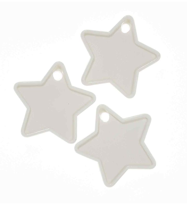 Star Weights - Heavy Plastic, White 25ct