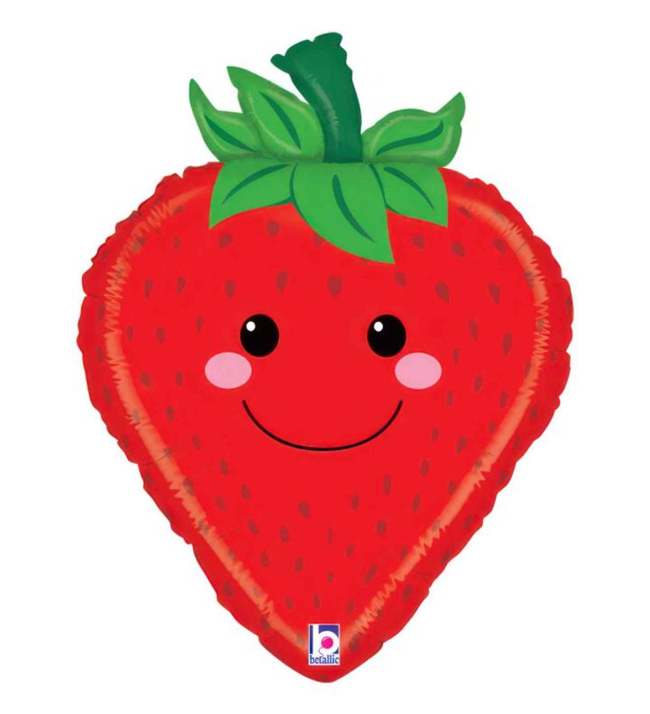21"Strawberry Betallic Foil Balloon