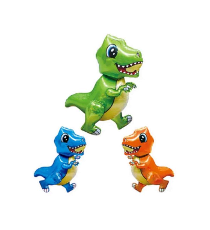 T-REX Dinosaur 5 Part Green Foil Balloon