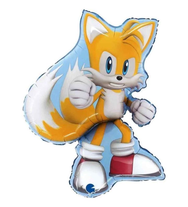 26" Tails Sonic The Hedgehog Supershape Foil Balloon