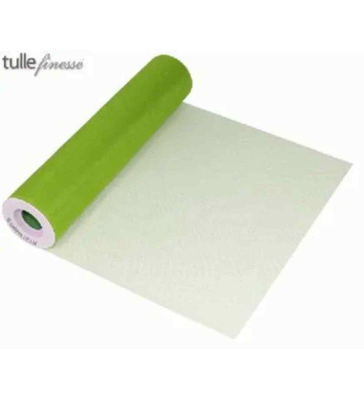 Tulle Finesse Lime Green 12" x 25yds