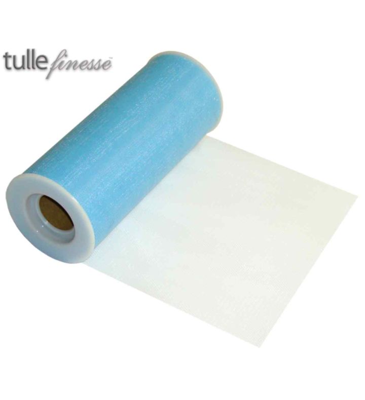 Tulle Finesse Light Blue 6" x 25yds