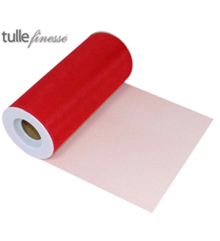 Tulle Finesse Red 6" x 25yds