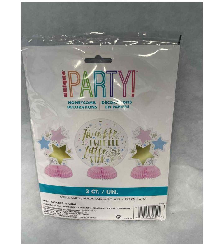 Twinkle Little Star Honeycomb Decoration