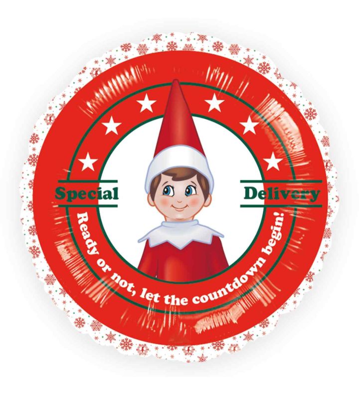 18" Amscan Write-on Elf on the Shelf Foil Balloon