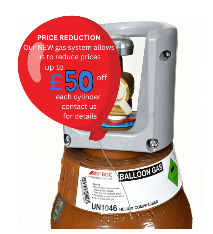 T Balloon Helium Gas BOC - Not available online call for collection details