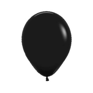 12" Sempertex Black 080 Fashion Latex Balloons 50ct