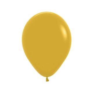 12" Sempertex Fashion Solid Mustard 023 Latex Balloons 50ct