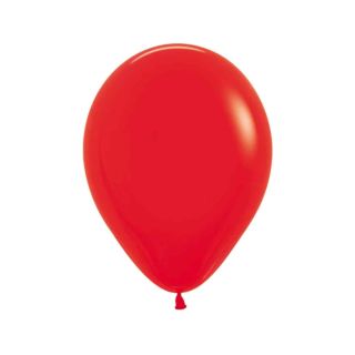12" Sempertex Fashion Solid Red 015 Latex Balloons 50ct