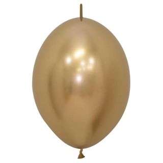 12" Sempertex Link Reflex Gold 970 Latex Balloons 25ct