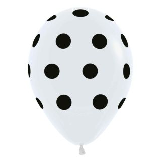 12inch-white-with-black-dots-latex-balloons-005-25ct