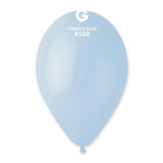 13" Gemar Powder Blue 108 Latex Balloons 50ct