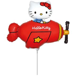 14inch-mini-flexmetal-red-hello-kitty-airplane-foil-balloon