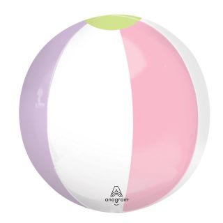 15" Orbz Beach Ball Pastel Colours