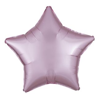 17inch-amscan-silk-lustre-pastel-pink-star-foil-balloon