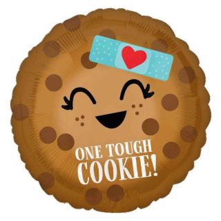 17" One Tough Cookie! Round Foil Balloon