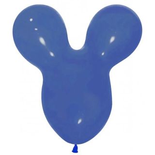 17" Sempertex Mouse Head Royal Blue 041 Latex Balloons 25ct