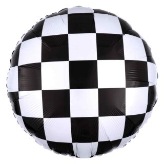18" Checkerboard Foil Balloon