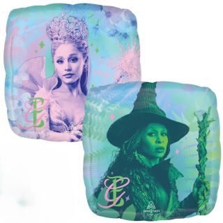 18" Wicked 2 Sided Design Square Foil Balloon