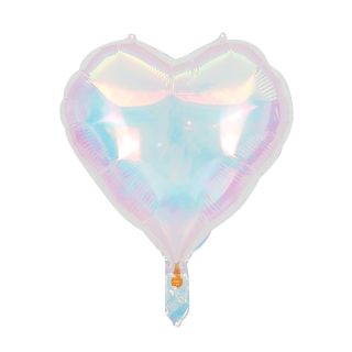 18" Dazzle Heart Bamboo Party Clear Balloon