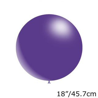 18" Decotex Purple 36 Latex Balloons 10ct
