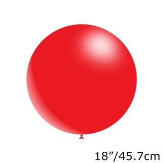 18" Decotex Red 16 Latex Balloons 10ct