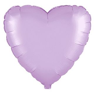 18" Flexmetal Heart Satin Pastel Pink Foil Balloon