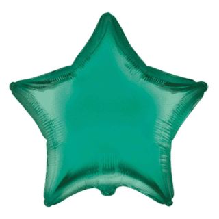 18" Star Green Flexmetal Foil Balloon