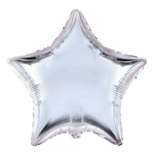 18" Flexmetal Star Silver Foil Balloon