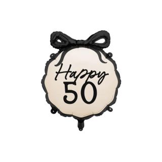 18inch-happy-50-black-bow-foil-balloon-party-deco