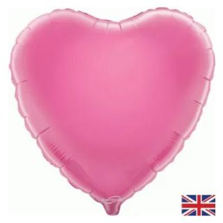 18" Pink Heart Oaktree Upackaged Foil Balloon