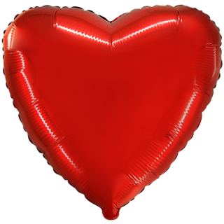 18" Heart Red Flexmetal Foil Balloon
