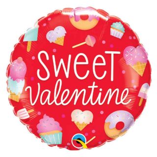 18" Sweet Valentine Confectionery Round Foil Balloon