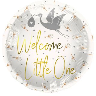 18" Welcome Little One Round Foil Balloon