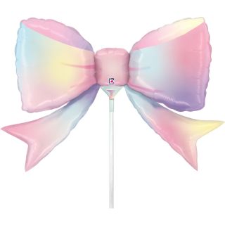 Mini Bow Multicolor Betallic Foil Balloon