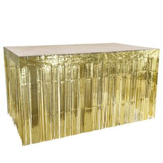 Table skirt Metallic Gold 300 x 74 cm