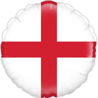 18" St George Cross Oaktree Foil Balloon