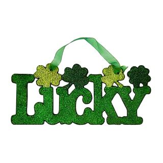 22cm-lucky-green-glitter-sign