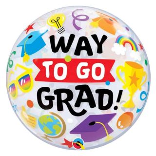 22" Way To Grad! Bubble Balloon