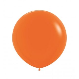 24" Sempertex Fashion Orange 061 Latex Balloons 3ct