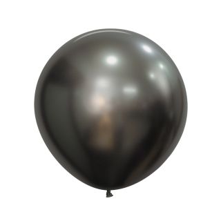 24" Sempertex Silk Midnight Grey 880 Latex Balloons 3ct
