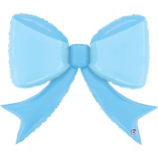 41" Blue Bow Betallic Foil Balloon