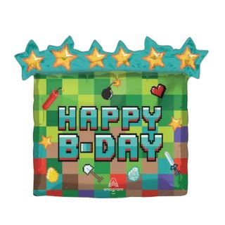 25inch-pixel-party-foil-balloon