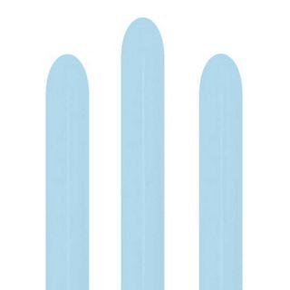 260s Sempertex Pastel Matt Blue 640 Modelling Latex Balloons 50ct