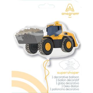 35" Excavator Construction Foil Balloons