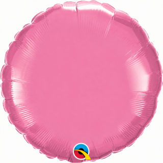 18" Qualatex Round Rose Unpackaged Foil Balloon