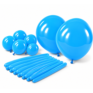 Sempertex Neon Blue 240 All Sizes Latex Balloons