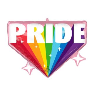 26" Burst With Pride Supershape Foil Balloon