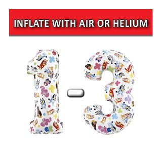 26" Bluey Numbers Grabo Foil Balloons