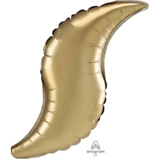 28" Gold Satten Curve Foil Balloon 3ct